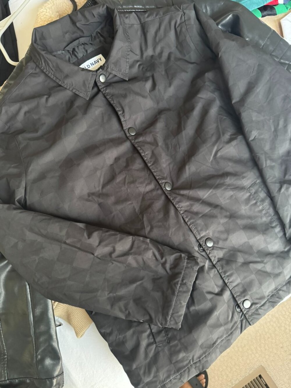 Old Navy Black Coach Jacket Quick Dry Youth XL (14-16) GUC